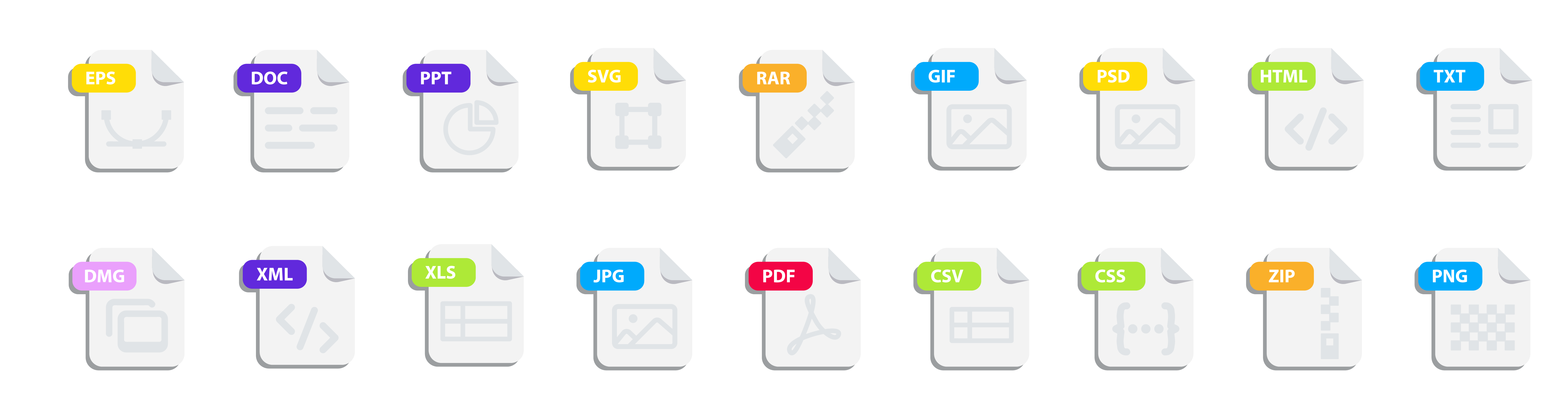 types of file formats 2